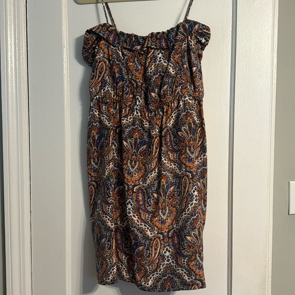 JCrew paisley babydoll dress